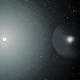 Illustration for article titled Theres A Dark Disk of Material Hovering Out In Space